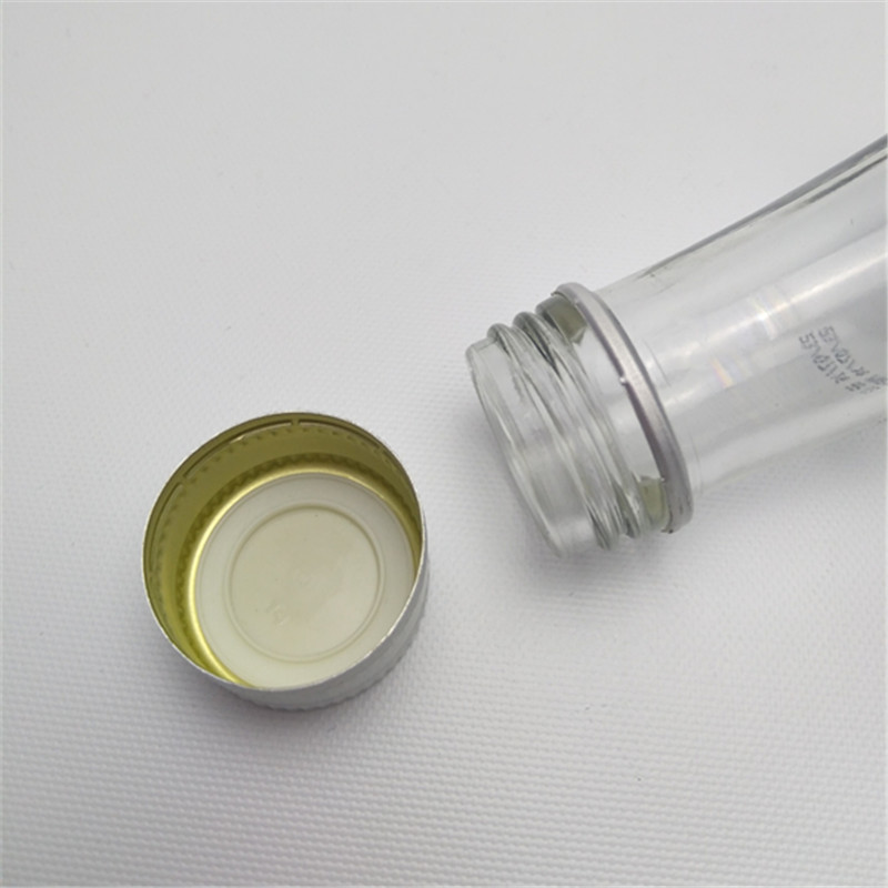 Linlang shanghai Unbreakable Popular high quality flint blue glass bottle for sparkling water bottles
