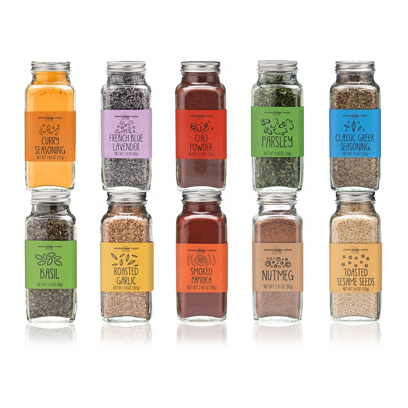 Linlang shanghai factory glassware products spice bottle 3.3oz