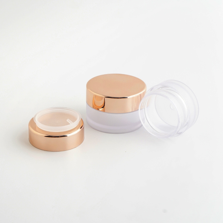 Lip Balm Container 10g Frosted PETG Jar For Eye Shadow Container Or Cream Sample Jar