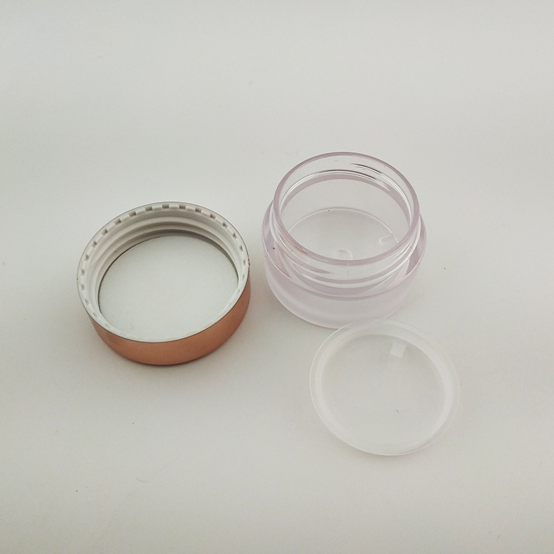 Lip Balm Container 10g Frosted PETG Jar For Eye Shadow Container Or Cream Sample Jar
