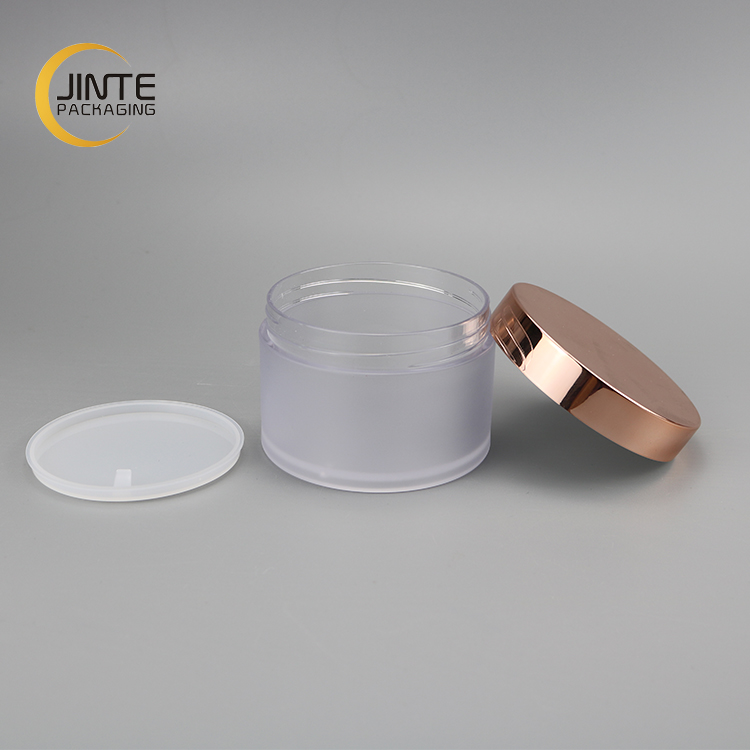 Lip Balm Packaging 200ml Cosmetic PETG Frosted Jar for Face Serum