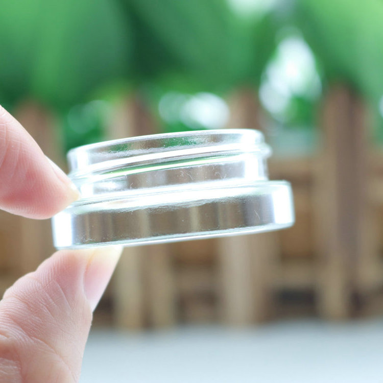 Lip Scrub 7ml 7g Leak Proof Clear Container Jars with Black Lids