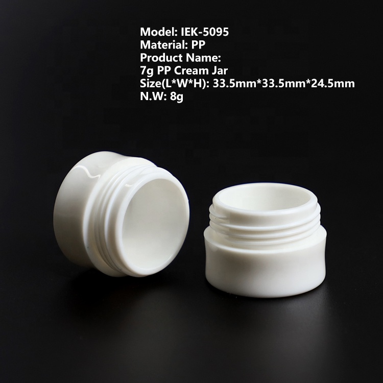 Lip Scrub Face Cream Jar 7g, 11g, 15g PP Sample Jar Package With Cap
