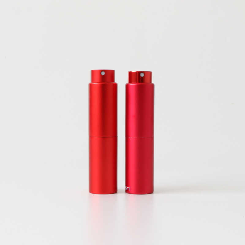 Lipstick size 10ml 15ml 20ml travel portable easy refillable aluminum cologne atomizer spray perfume bottle for men and women