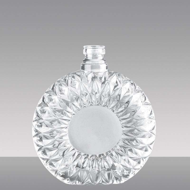 Liquor Spirit Bottle Brandy Glass Customized Wine Clear Cork Luxury Free with Cork Stopper Availalbe Decal