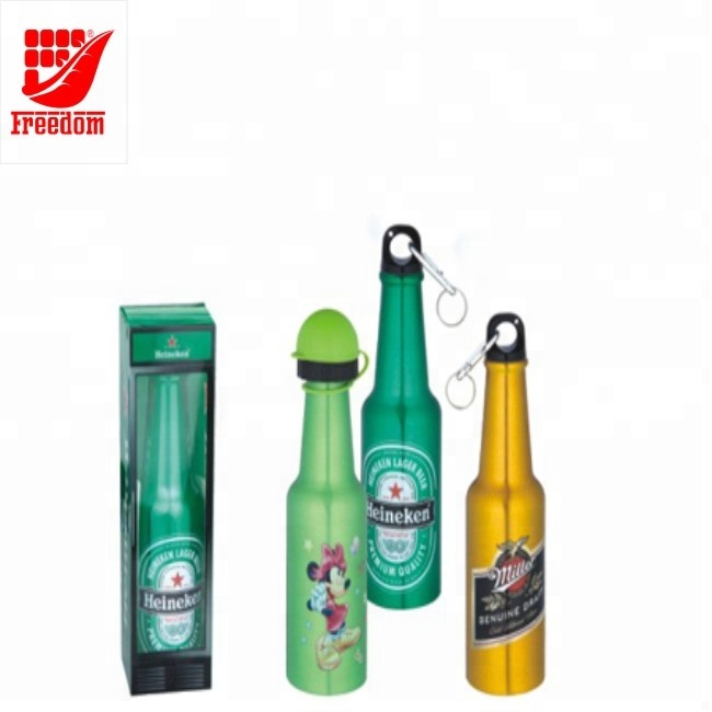 Logo Printed Customized Aluminum Beer Bottle