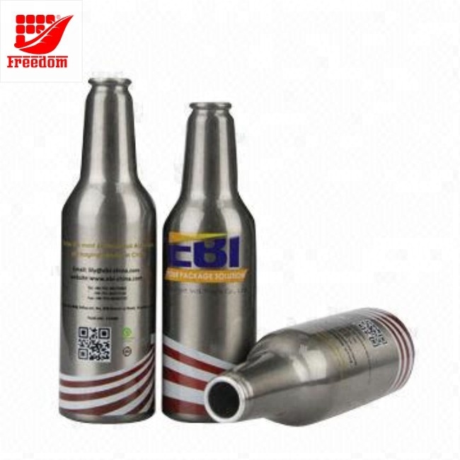 Logo Printed Customized Aluminum Beer Bottle