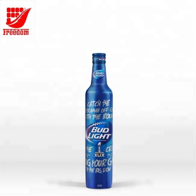 Logo Printed Customized Aluminum Beer Bottle