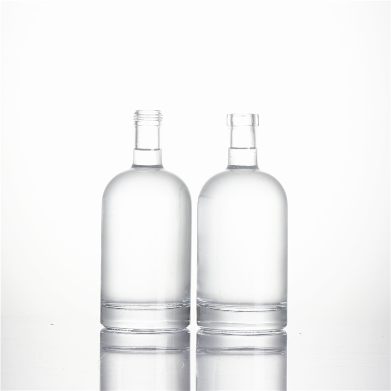 Logo custom OEM 500ml 375ml 75cl Olso Vodka Bottle 750ml Cork Top Lid Oslo Spirits Liquor Glass Bottles
