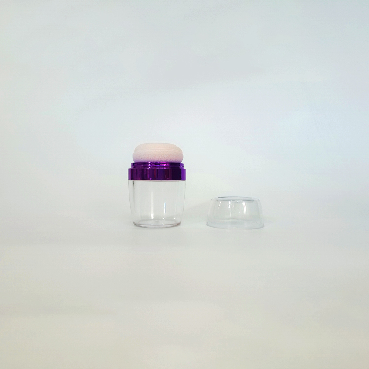 Loose Powder Packaging Jar Empty Plastic with Puff and Sifter ABS