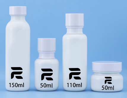 Lotion Bottle High Grade Cosmetic Frosted Glass 50ml 110ml 150ml Skin Care Cream Screen Printing Personal Care for Pump Bottle