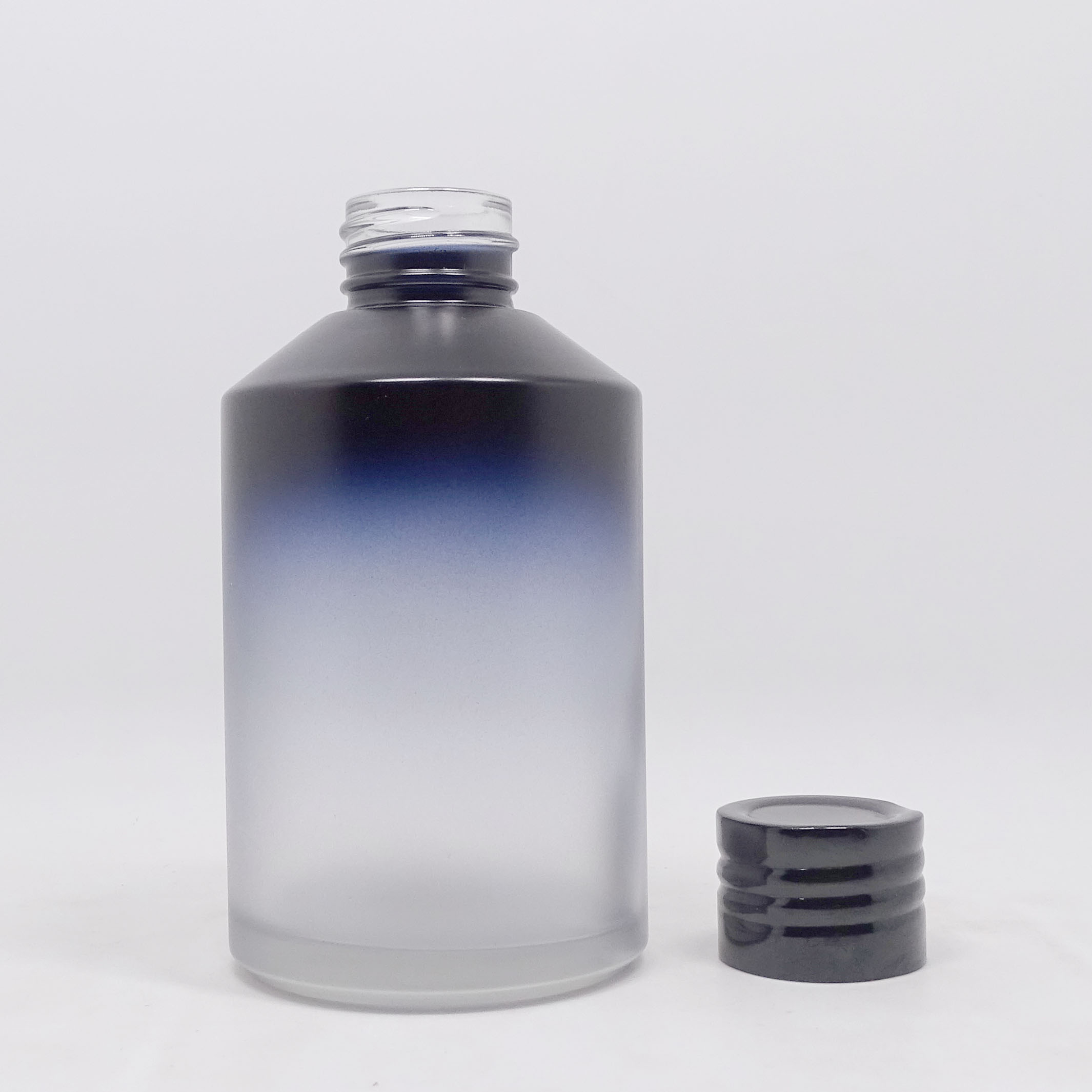 Lotion Bottles 30g Cosmetic Glass Jar in Frosted Bottle 30ml 60ml Glass with black Pump Sprayer Screen Printing