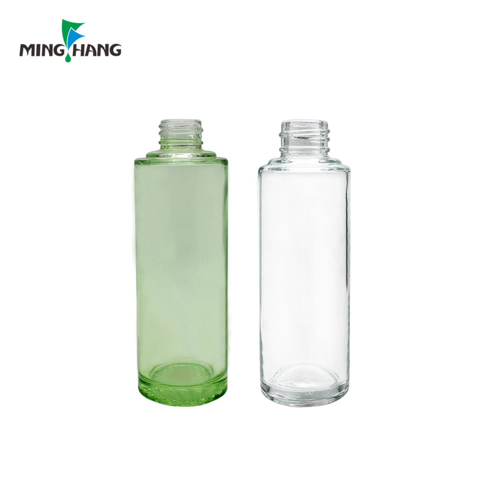 Lotion Serum Bottle 30ml 40ml 100ml Empty Glass with Pump and Bamboo Cap glass Skin Care Cream