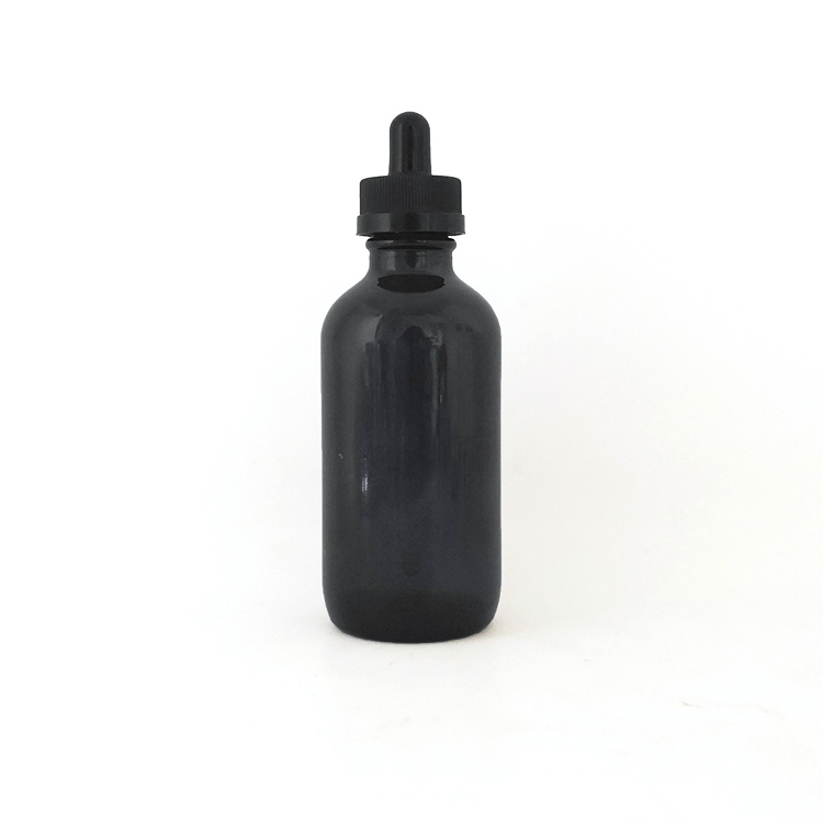 Lotion packaging 250ml 500ml Refillable Boston round amber 8oz 16oz glass bottle with black plastic pump lids