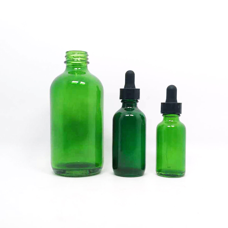 Lotion packaging 250ml 500ml Refillable Boston round amber 8oz 16oz glass bottle with black plastic pump lids