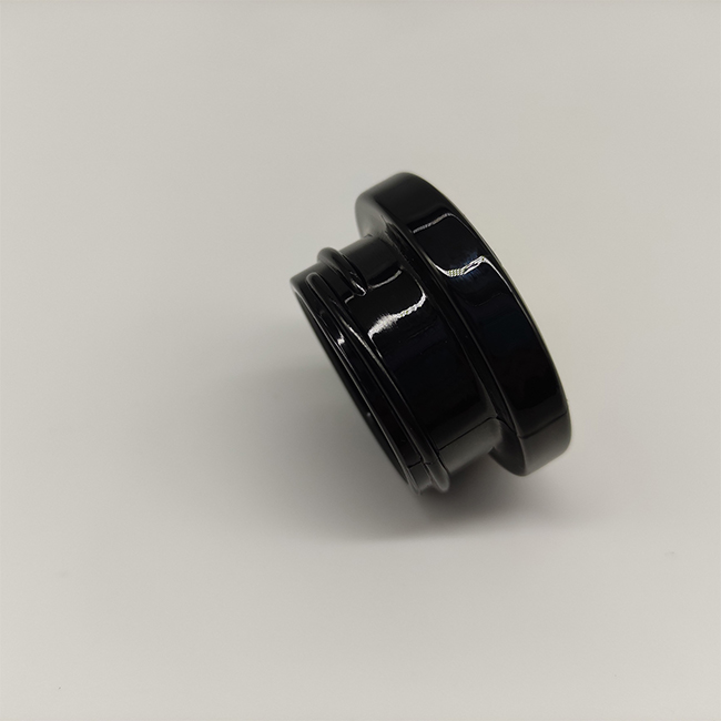 Low MOQ 100pcs 5ml 9ml child resistant black uv material cbd concentrate storage jar with plastic black white cap in stock