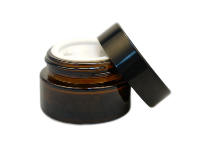 Low MOQ 30g 50g 100g Glass Amber Brown Cosmetic Face Cream Glass Candle jar