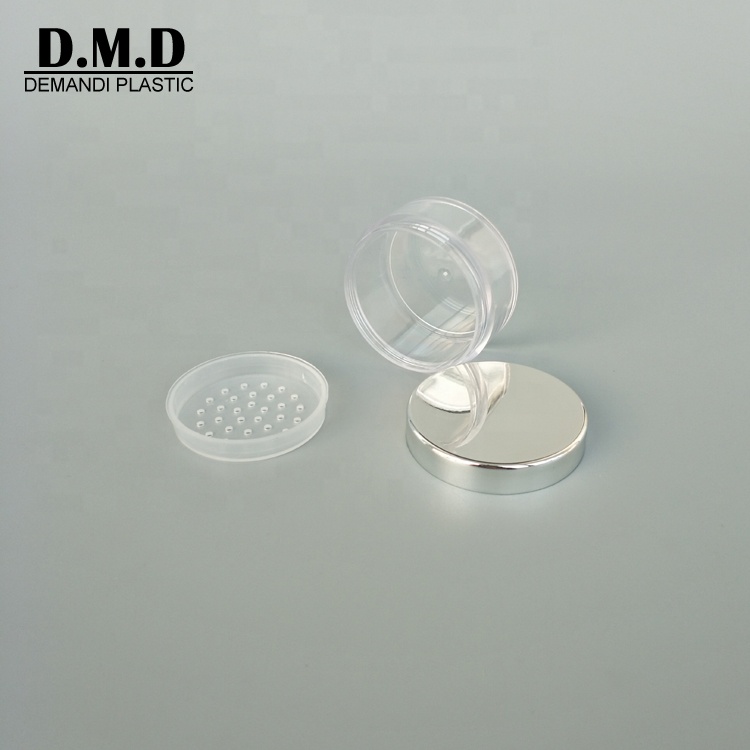 Low MOQ 5 grams 5ml 10grams 10ml 30ml 20ml empty rose gold pink silver make-up loose powder jar with sifter
