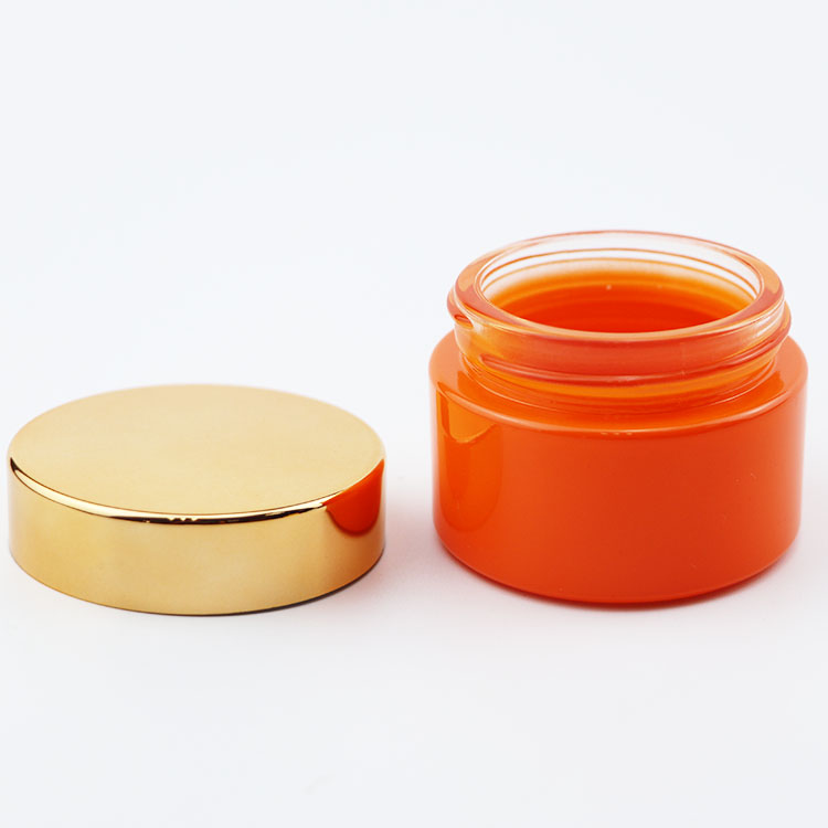 Low MOQ Custom Color 5g/10g/15g/20g/30g/50g/100g skin care face cream eye cream glass cosmetic jars with screw cap