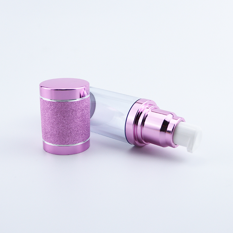 Low MOQ factory price hot sale airless pump bottle pink airless bottle 30ml