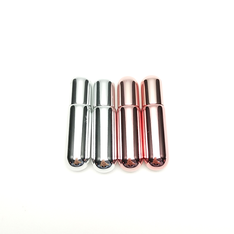 Low MOQ high quality empty 3ml 5ml rose gold UV glass roller bottle