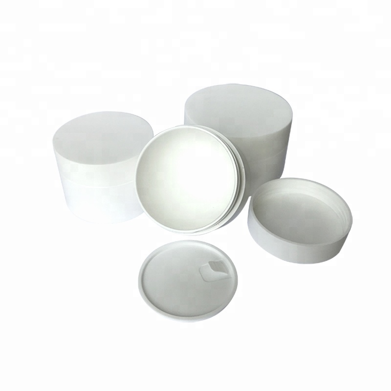 Low MOQ stock 10g empty frosted or matt white PP plastic cream jar