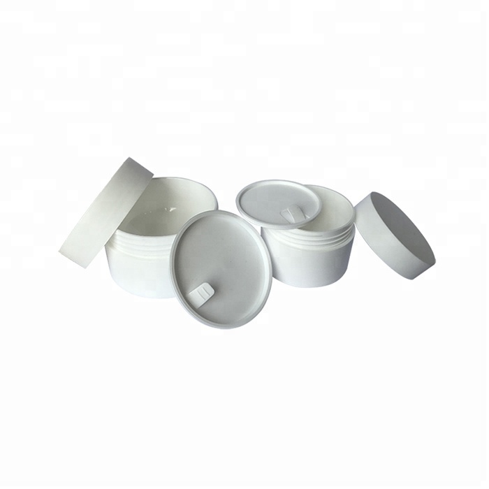 Low MOQ stock 10g empty frosted or matt white PP plastic cream jar