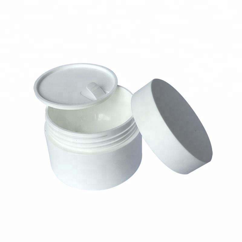 Low MOQ stock 10g empty frosted or matt white PP plastic cream jar