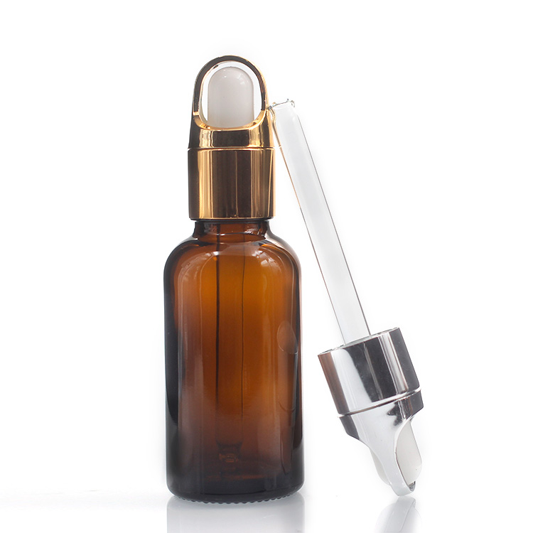 Low Price 30ml Cosmetic Containers Amber Essential Oil Glass Dropper Bottle For Skin Care