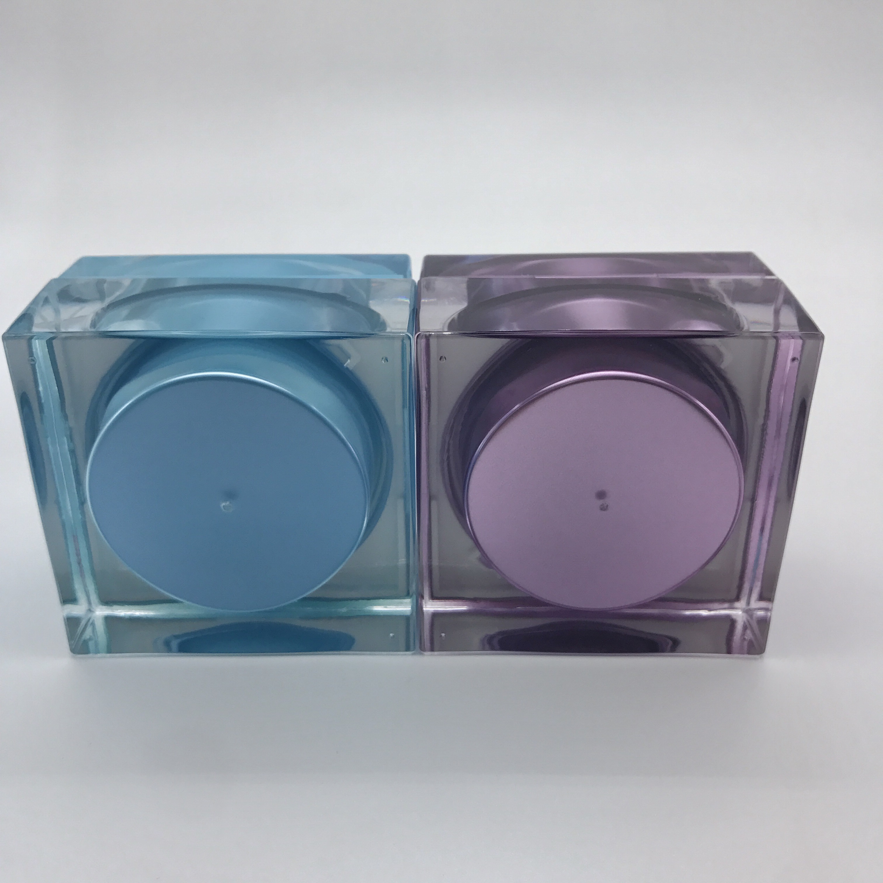 Low Price 50g Acrylic Four Side Cream Jar Cream Bottle