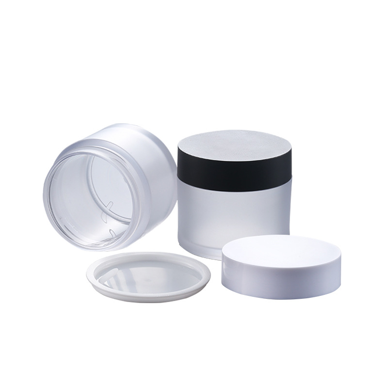 Low Price Wholesale Face Care Body Scrub PET Jars With Screw Top Lids