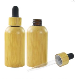 Low Price With Bamboo 50 Ml 30Ml Glass Pump Bottle Lotion Dropper Cap