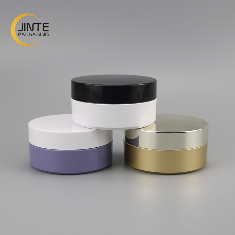 Low Profile Jar 100g Purple ABS Jar for Hair Wax Pomade