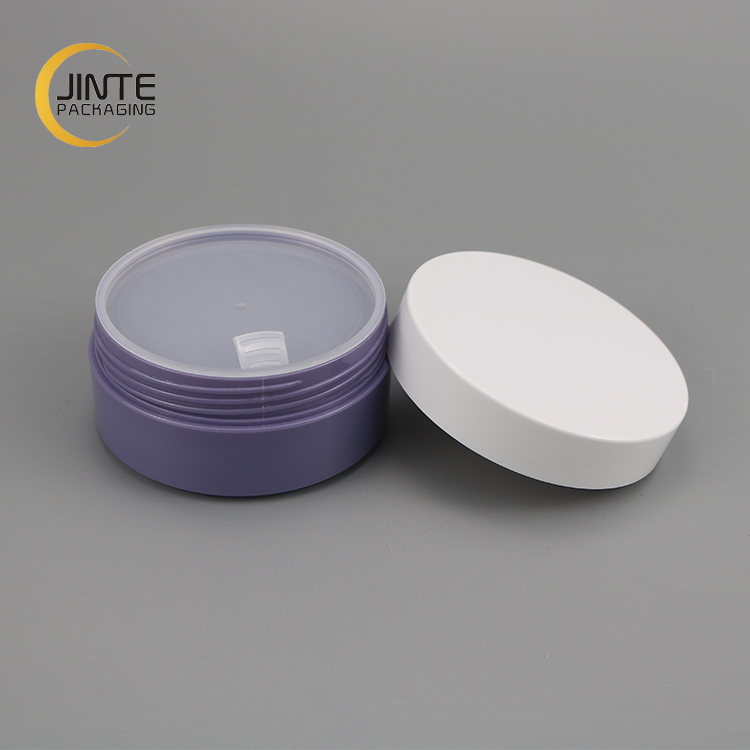Low Profile Jar 100g Purple ABS Jar for Hair Wax Pomade