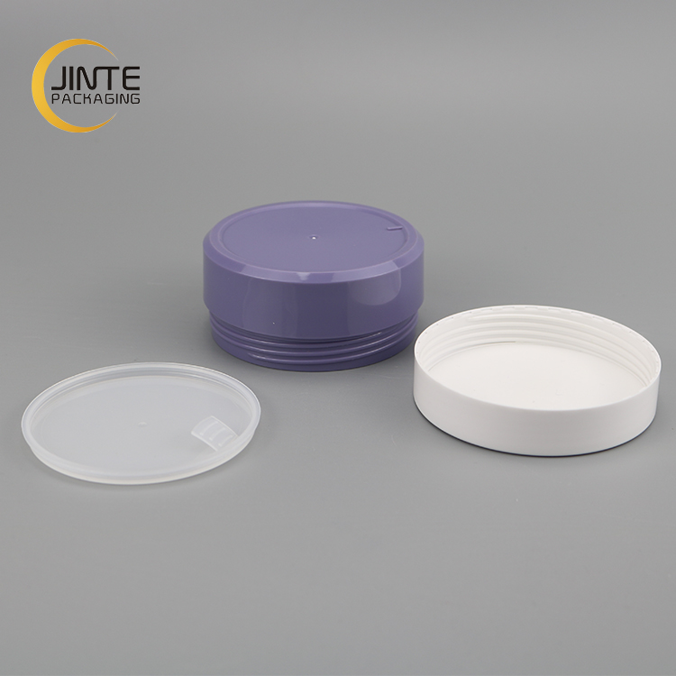 Low Profile Jar 100g Purple ABS Jar for Hair Wax Pomade