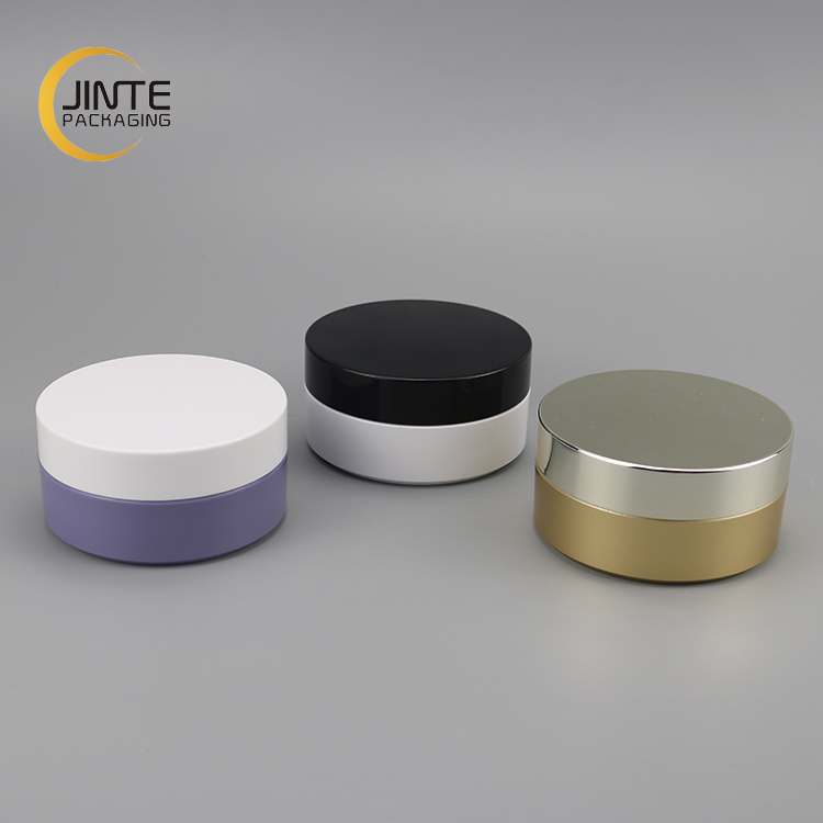 Low Profile Jar 100g Purple ABS Jar for Hair Wax Pomade
