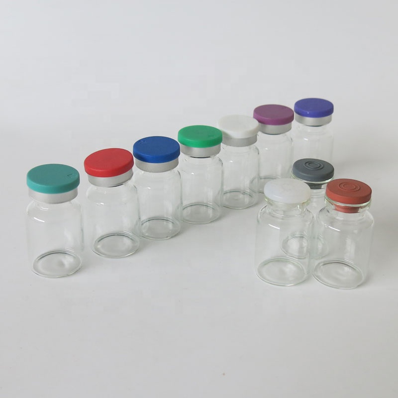 Low minimum order quantity borosilicate 10ml clear glass vials injection sterile pharmaceutical bottle with flip top cap
