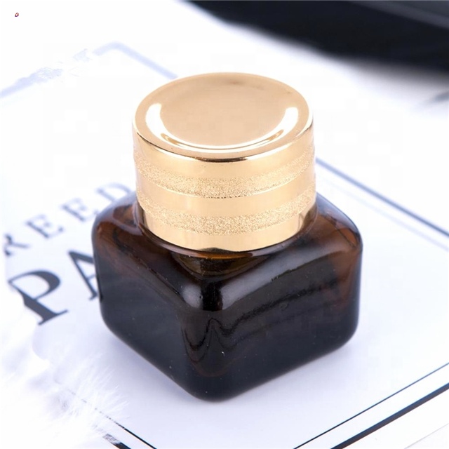 Low moq amber empty moisturiser and eye glass skin cream jar