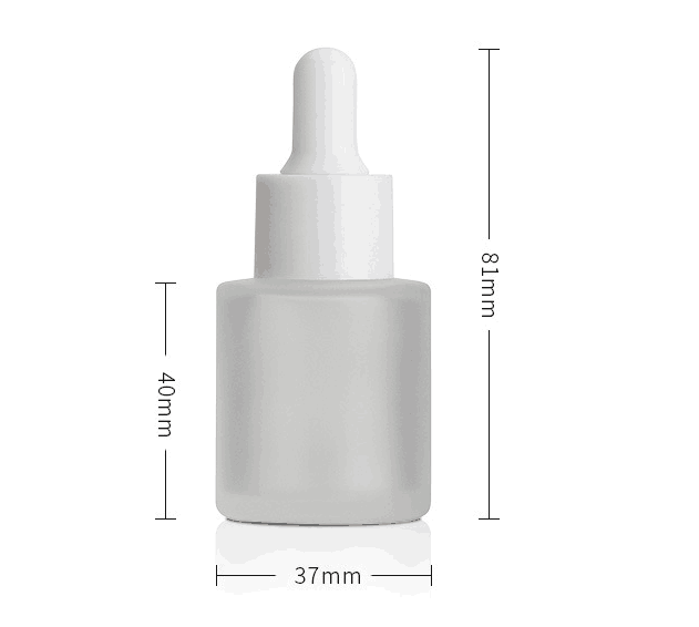 Low moq frosted Glass essential oil Cosmetic Serum Dropper Bottle 20ml 30ML 50ml