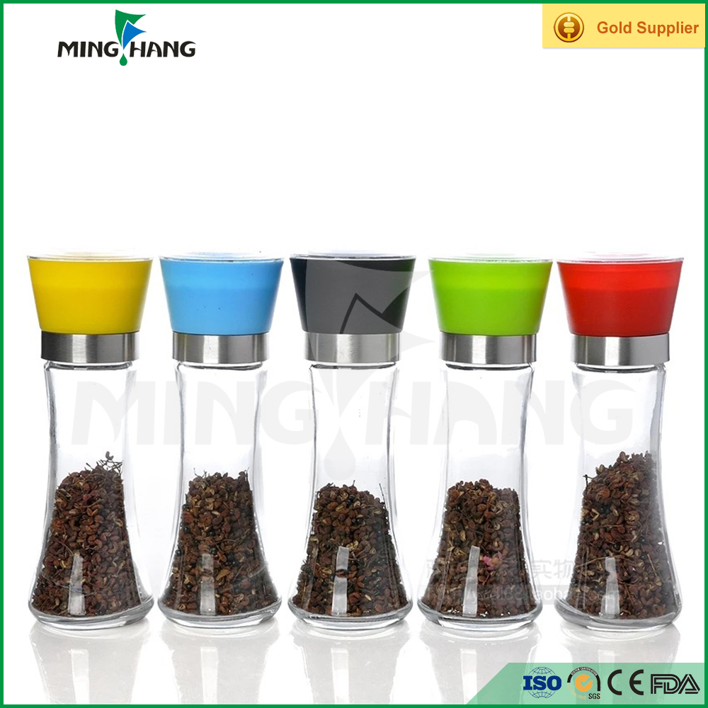 Low price empty 50ml shaker jar glass spice bottle