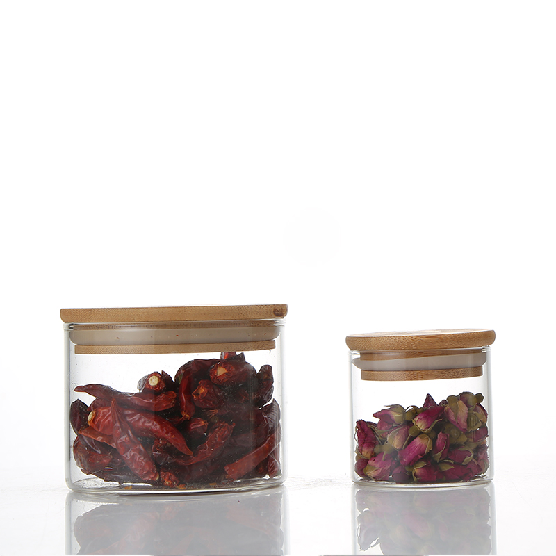 Lowest Price Silicone Storage Jar Seals Home Storage Glass Tea Storage Jars Creative