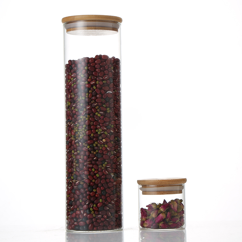 Lowest Price Silicone Storage Jar Seals Home Storage Glass Tea Storage Jars Creative