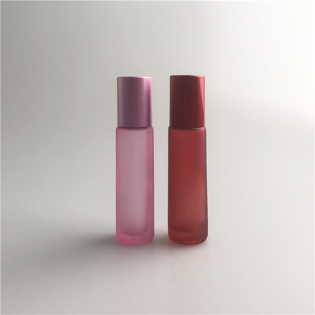 Lubricantes sexo bottles / Rainbow color 10ml glass steel roller bottles