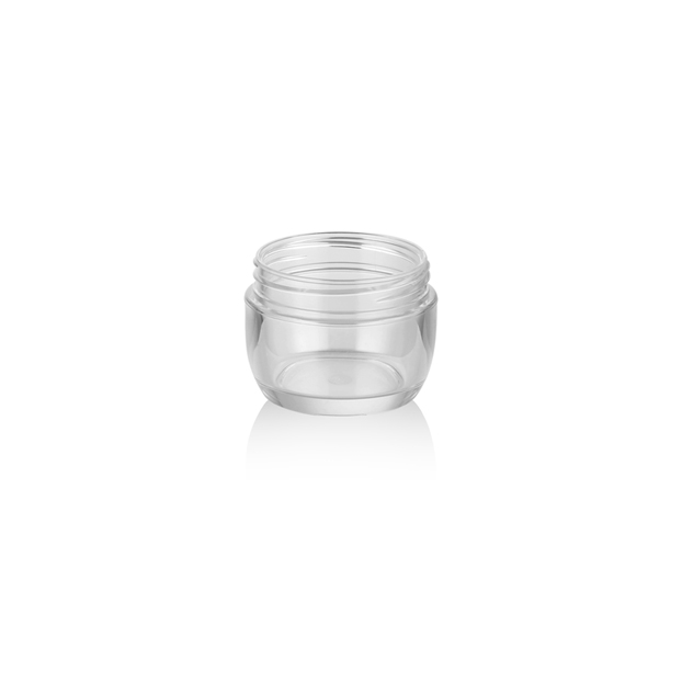 Luxury 100Ml Round Plastic Pet Skin Care Cream Jar Cosmetic Cream Container