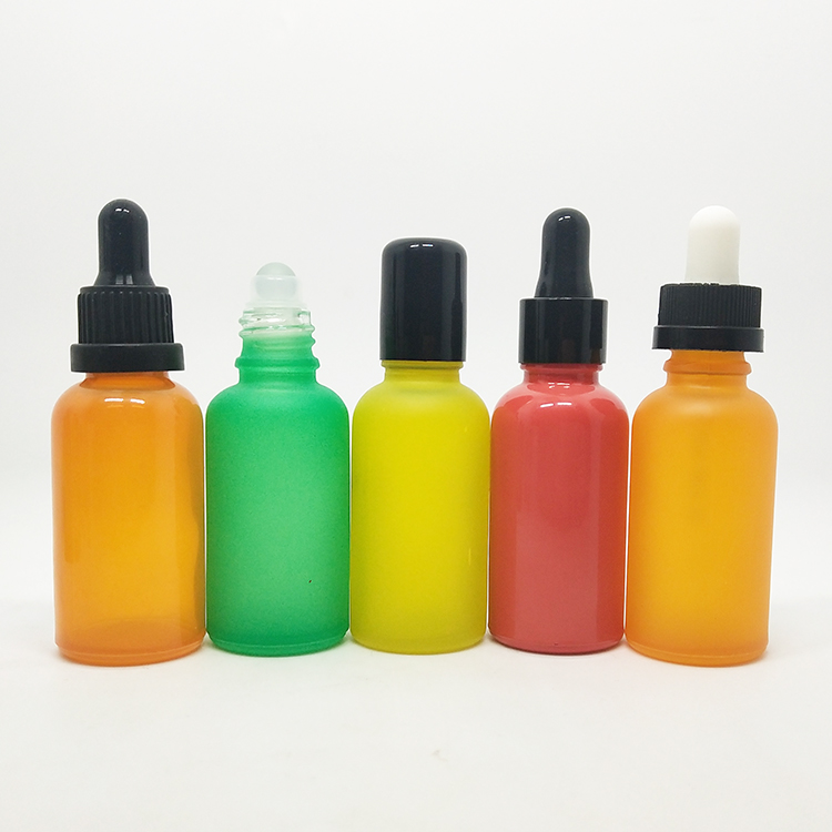 Luxury 100ml 50ml Gold Lid Empty Glass Bottle Makeup Containers Refillable Packing UV Golden Essential Oil Bottles