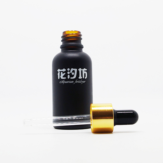 Luxury 100ml 50ml Gold Lid Empty Glass Bottle Makeup Containers Refillable Packing UV Golden Essential Oil Bottles