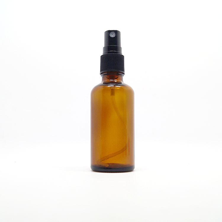 Luxury 100ml 50ml Gold Lid Empty Glass Bottle Makeup Containers Refillable Packing UV Golden Essential Oil Bottles
