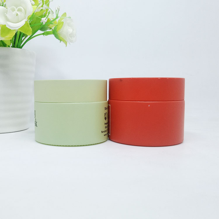Luxury 10g 15g 20g 30g painting White and red Porcelain Cosmetics Packaging Cream Glass Jar with plastic lid