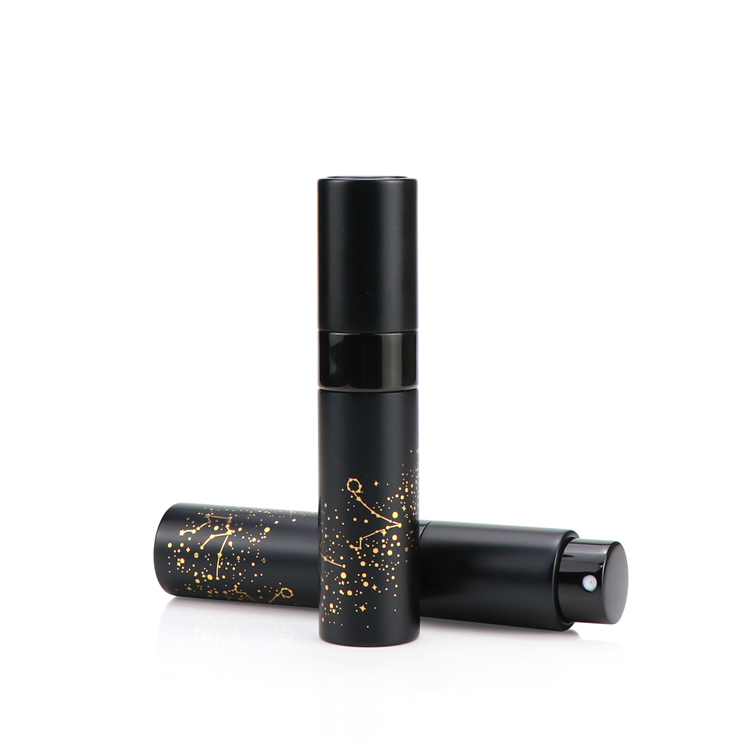 Luxury 10ml 10g round air tight portable glass mist spray empty perfume bottles with silver aluminum cap