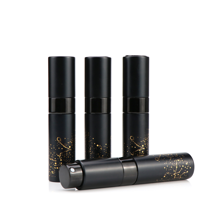Luxury 10ml 10g round air tight portable glass mist spray empty perfume bottles with silver aluminum cap